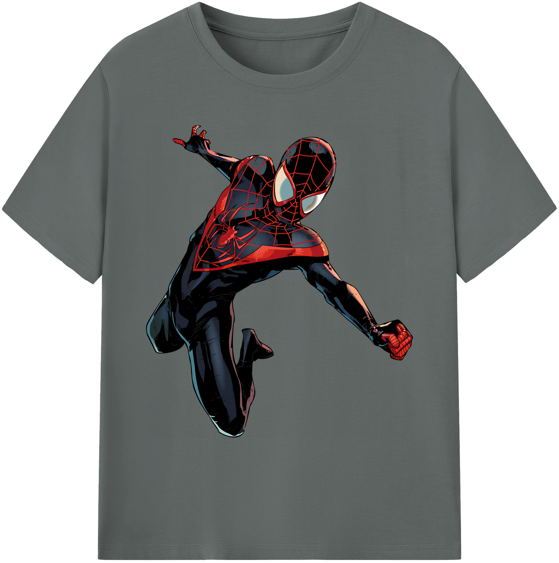 （画像用） Spider Man スパイダーマン 綿100％ メンズ半袖Tシャツ｜肌触りやわらか＆通気性